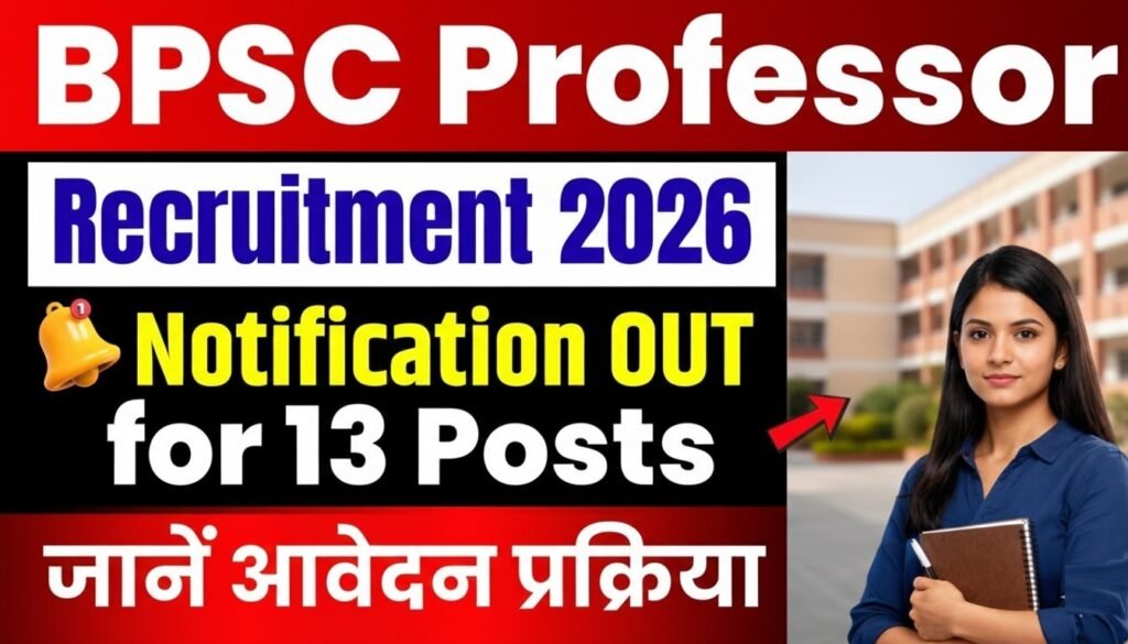 BPSC Professor Bharti 2026