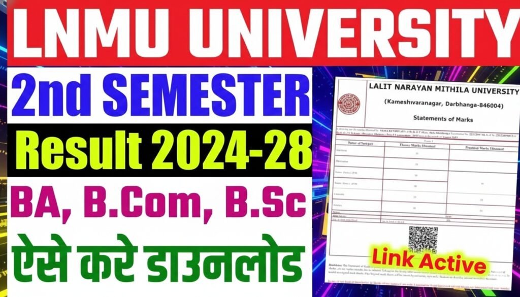 LNMU Result 2024-28 Portal Activated
