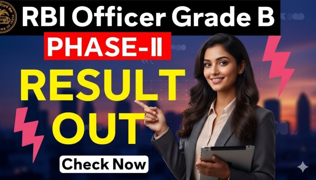 RBI Grade B Officer Phase 2 Result 2026
