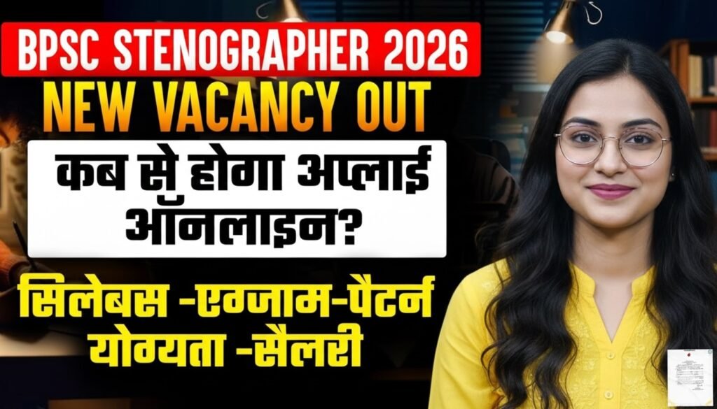 bpsc stenographer vacancy 2026