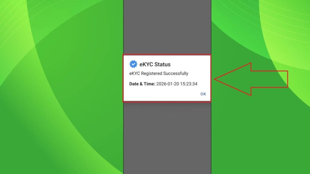 eKYC Registered Successfully