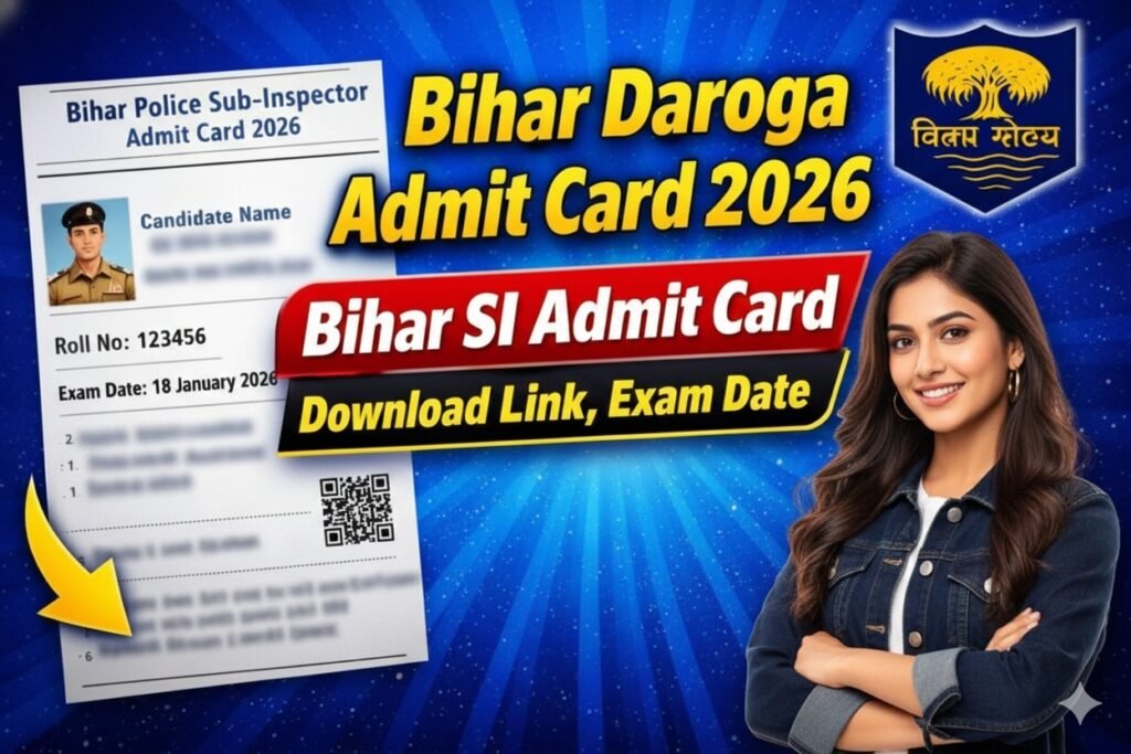 बिहार पुलिस एन्फोर्समेंट SI PET एडमिट कार्ड 2026