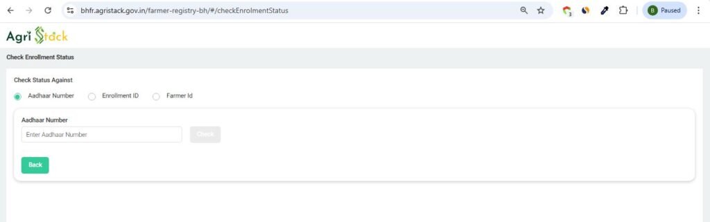 Bihar Farmer Registry 2026 Status