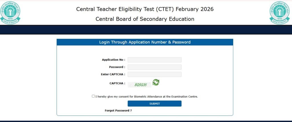 CTET February 2026 Admit