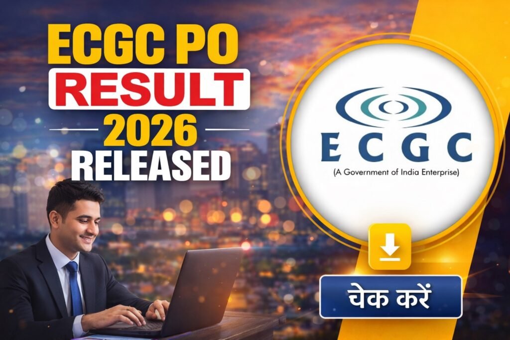 ECGC Probationary Officer (PO) Result 2026