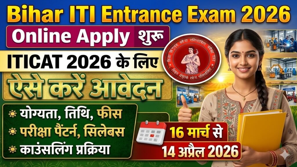 ITICAT 2026: Bihar ITI Admission 