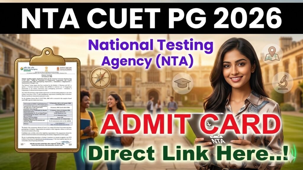 NTA CUET PG 2026 Admit Card 