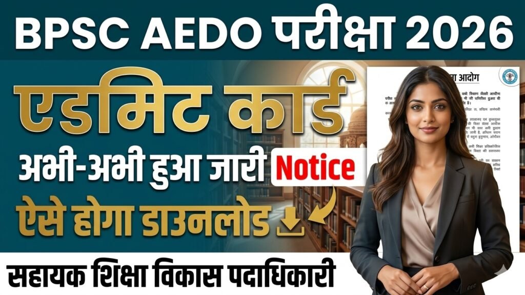 BPSC AEDO Admit Card 2026 Download